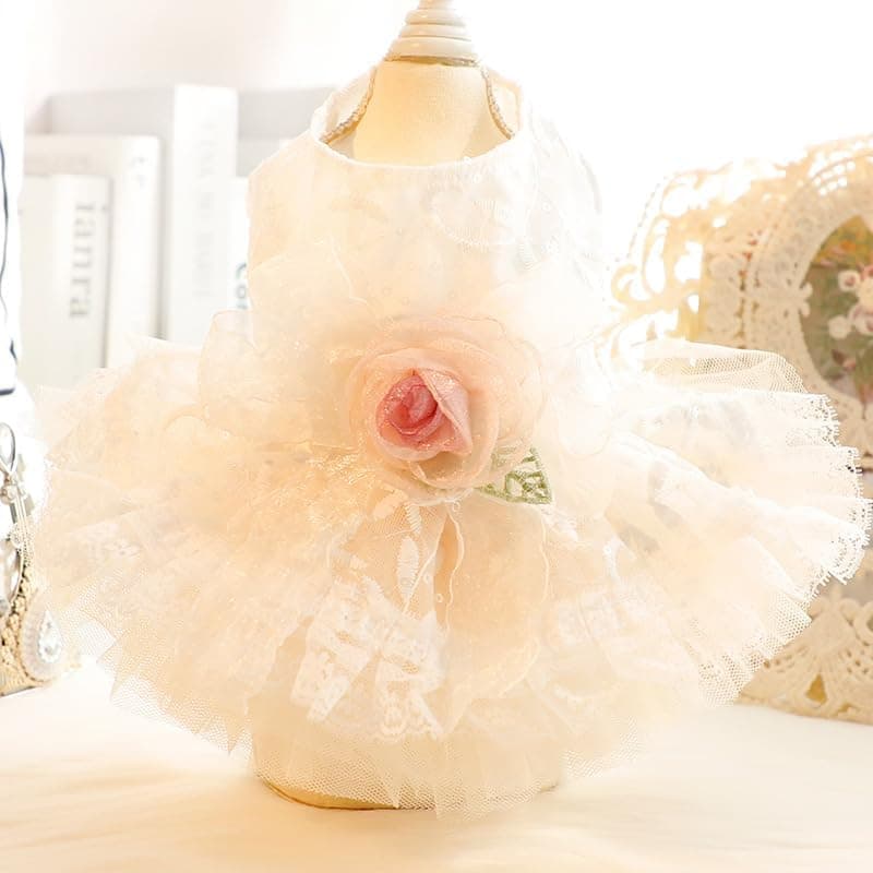 Dog Wedding Princess Dress (Rose)