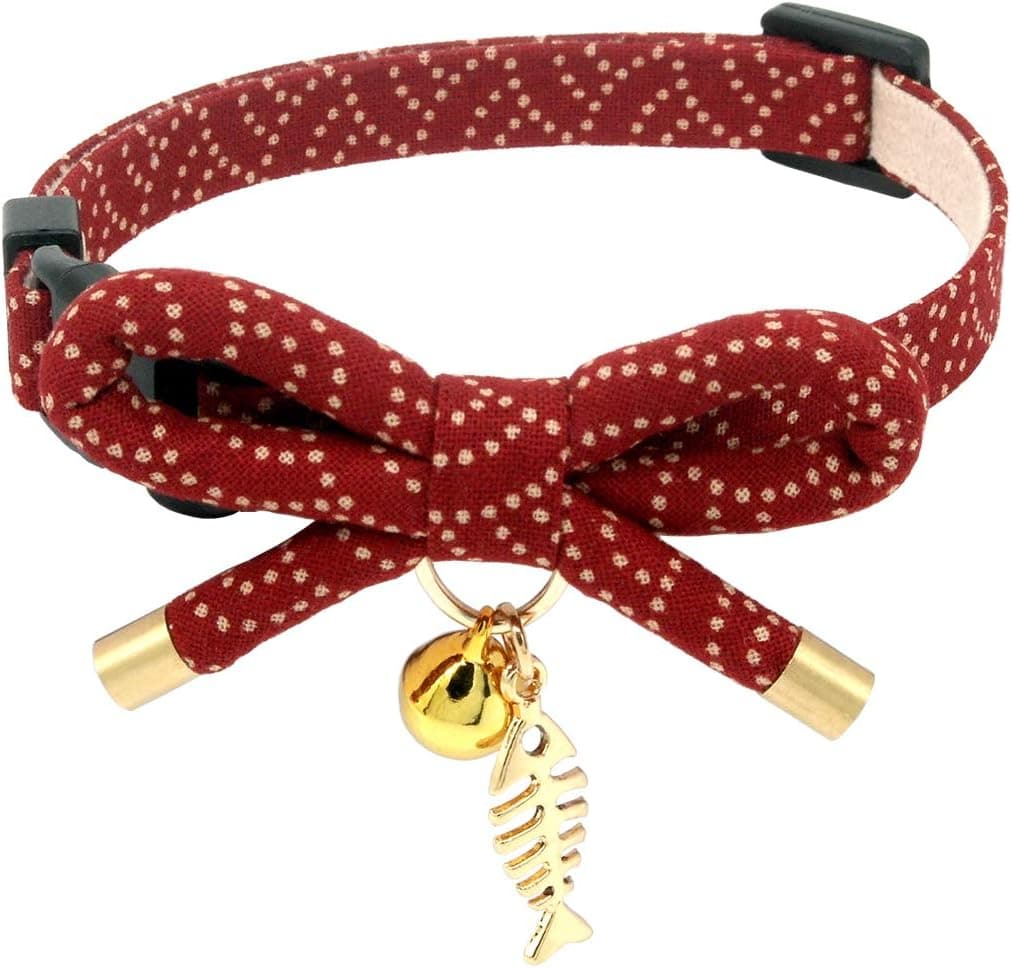 Bowtie Breakaway Cat Collar with Bell