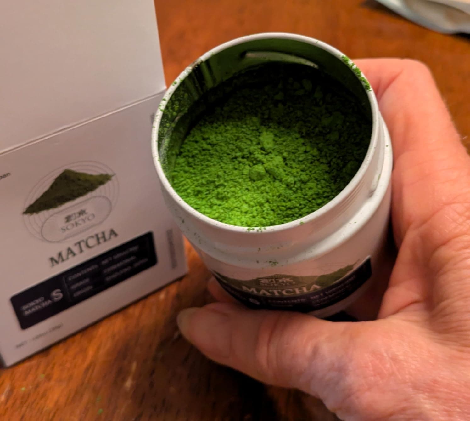 SOKYO 100g Japanese Ceremonial Matcha Powder — lifestyle 2