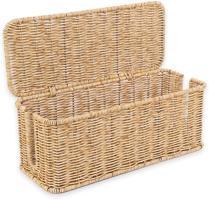 Handmade Rattan Cable Management Box