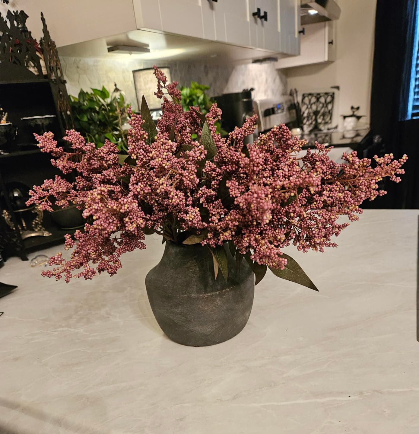 Faux Nandina Berry Stems, Dusty Plum (Set of 6) — lifestyle 3