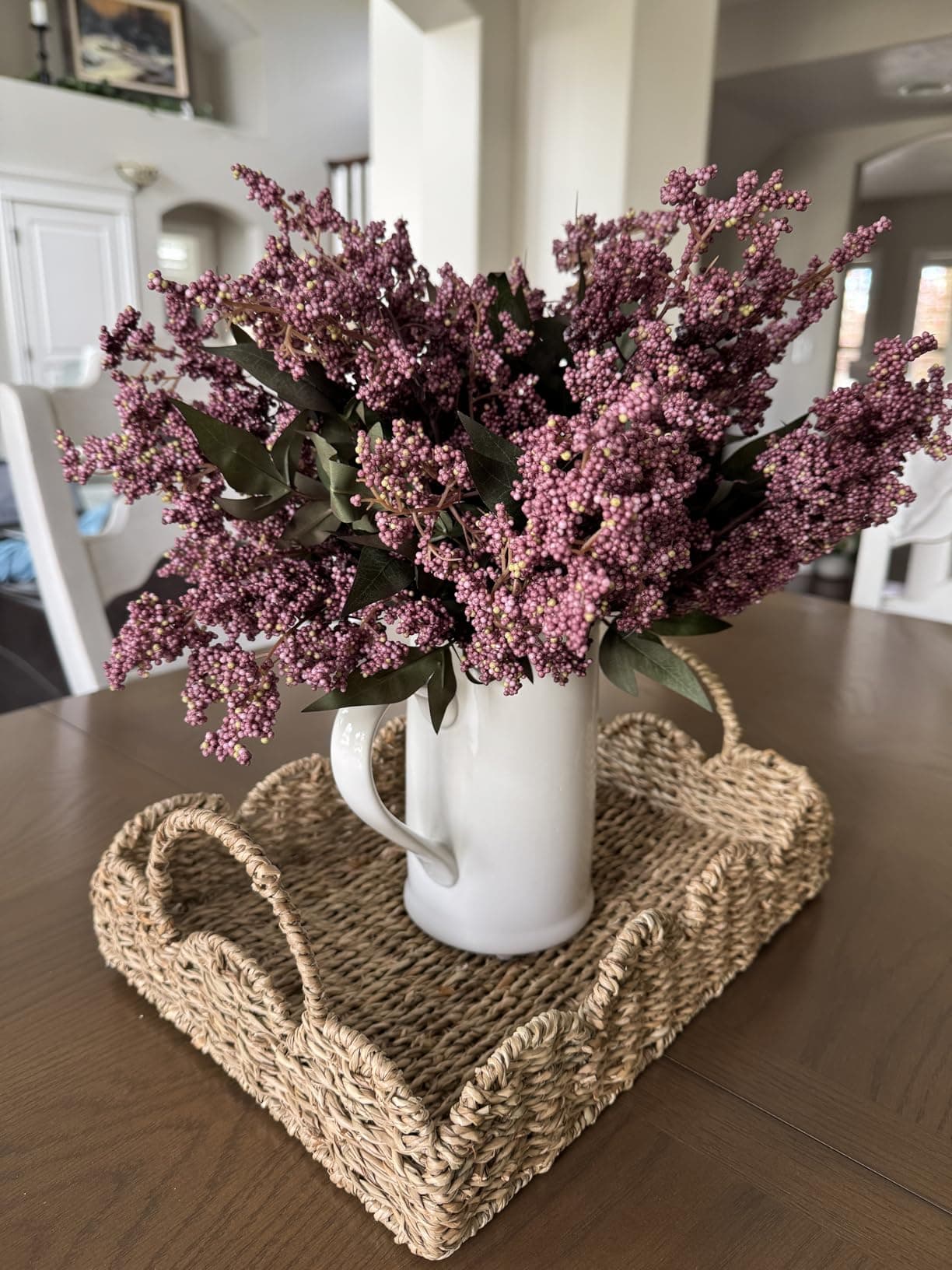 Faux Nandina Berry Stems, Dusty Plum (Set of 6) — lifestyle 2
