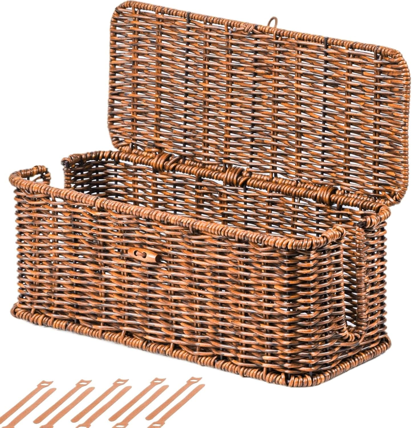 Rattan-Style Cable Management Box